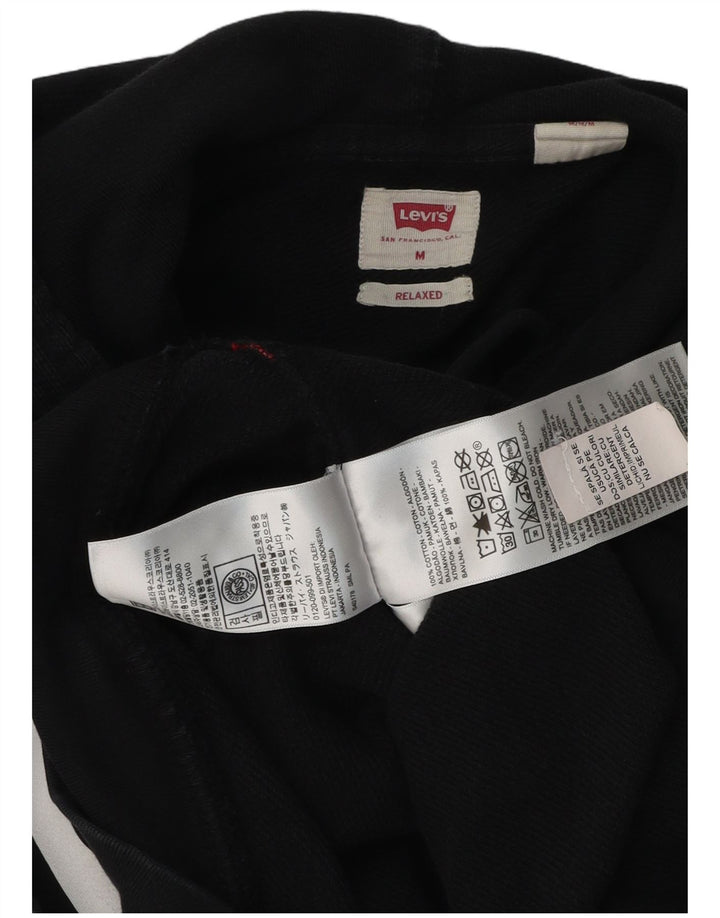 Ανδρικό γραφικό κουκούλα Levi's, μεσαίο μαύρο βαμβακερό