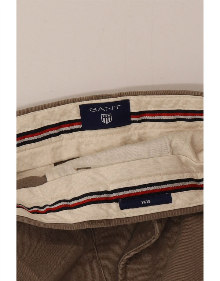 Ανδρικό παντελόνι Gant Slim Chino W40 L32 Khaki