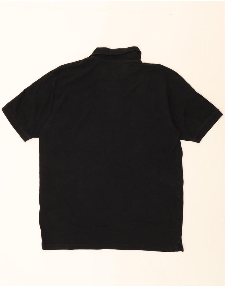 DICKIES Mens Polo Shirt Large Black Cotton Vintage Dickies and Second-Hand Dickies from Messina Hembry 