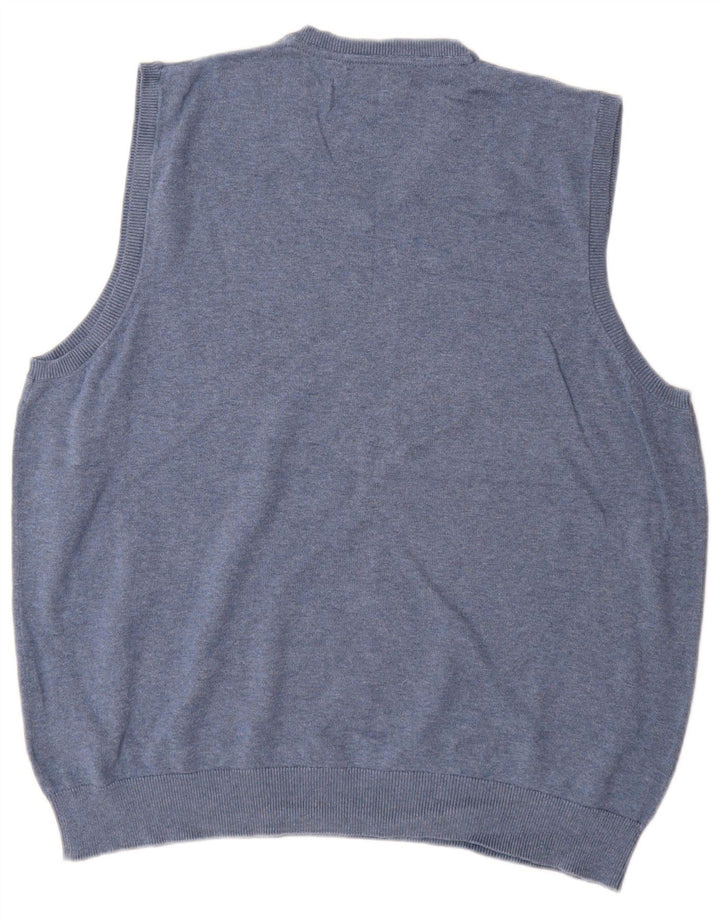 Marks & Spencer Ανδρικό γιλέκο Tank Top XL Blue Cotton