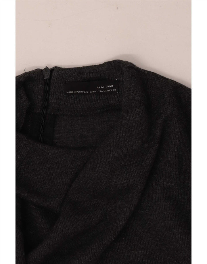 Γυναικείο μακρυμάνικο φόρεμα Zara UK 12 Medium Grey