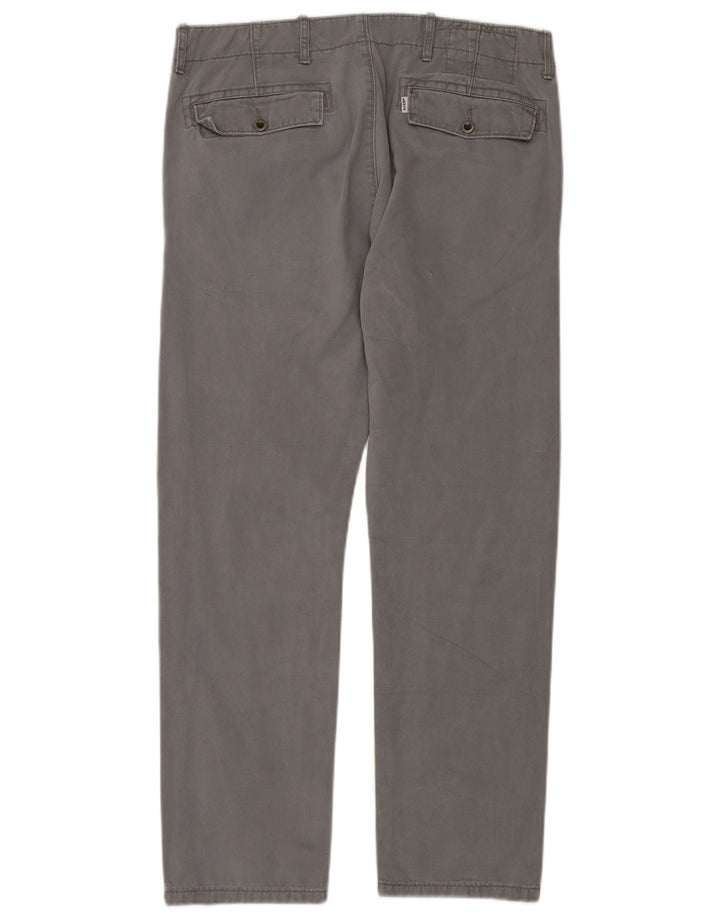 Ανδρικό ίσιο παντελόνι Chino LEVI'S W33 L30 Γκρι βαμβακερό