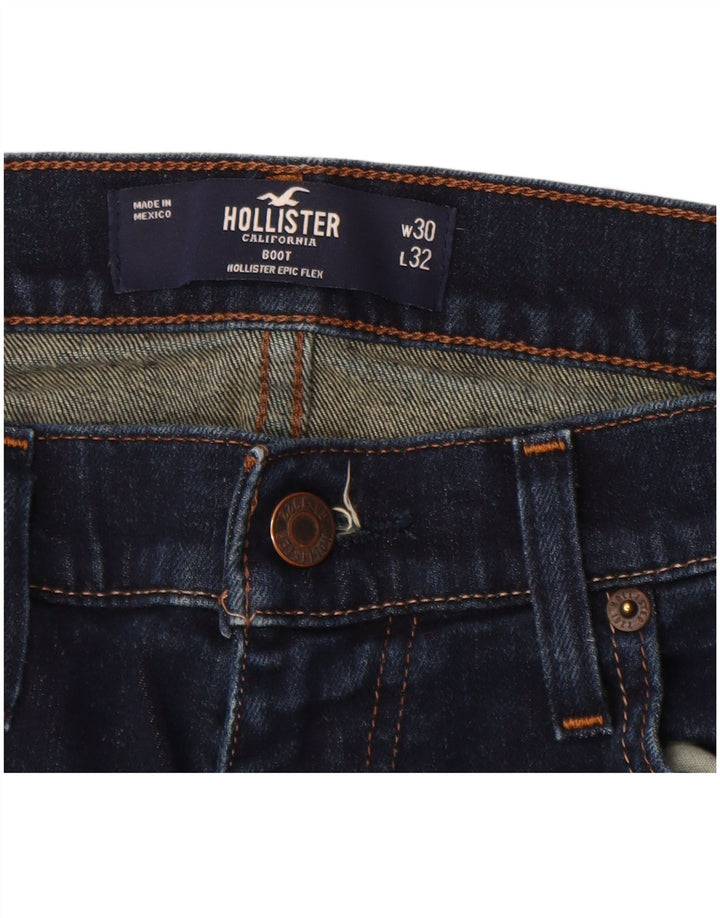 Γυναικείο τζιν μποτάκι HOLLISTER W30 L32 Navy Blue Cotton