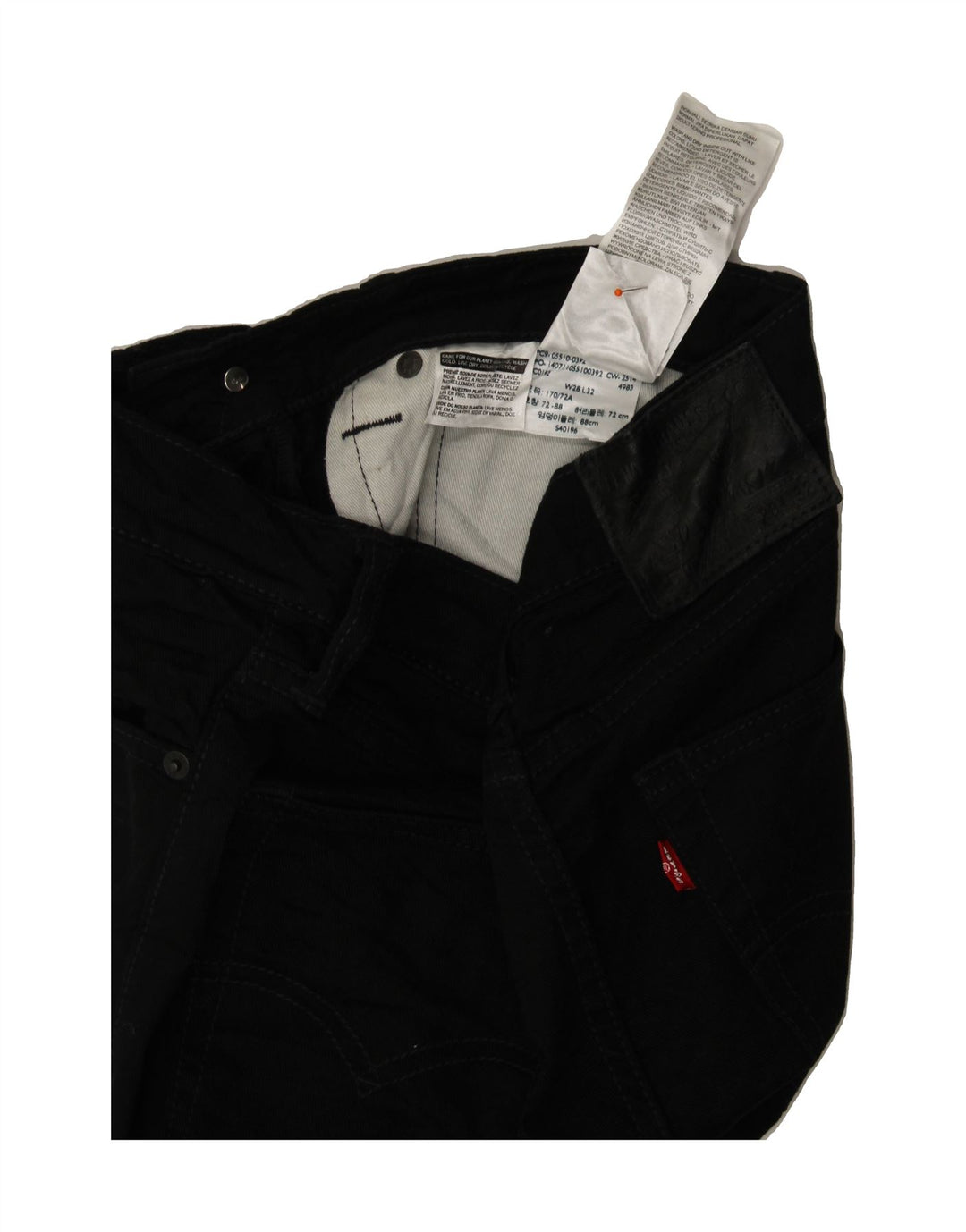 LEVI'S Womens Skinny Jeans W28 L32  Black Cotton Vintage Levi's and Second-Hand Levi's from Messina Hembry 