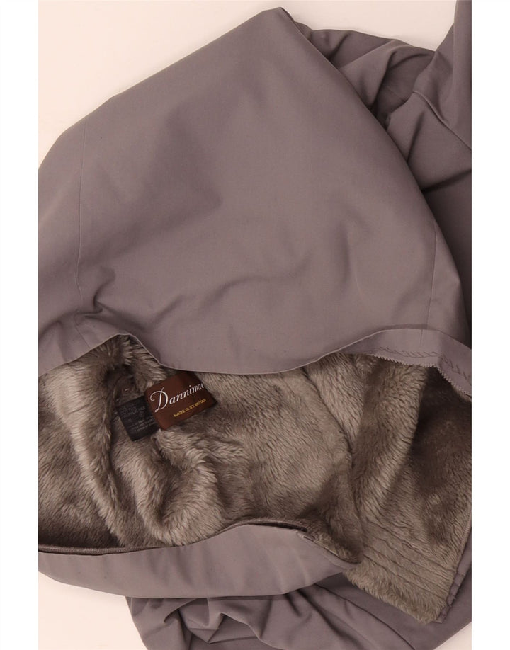 DANNIMAC Γυναικείο παλτό Sherpa UK 18 XL Γκρι βαμβακερό