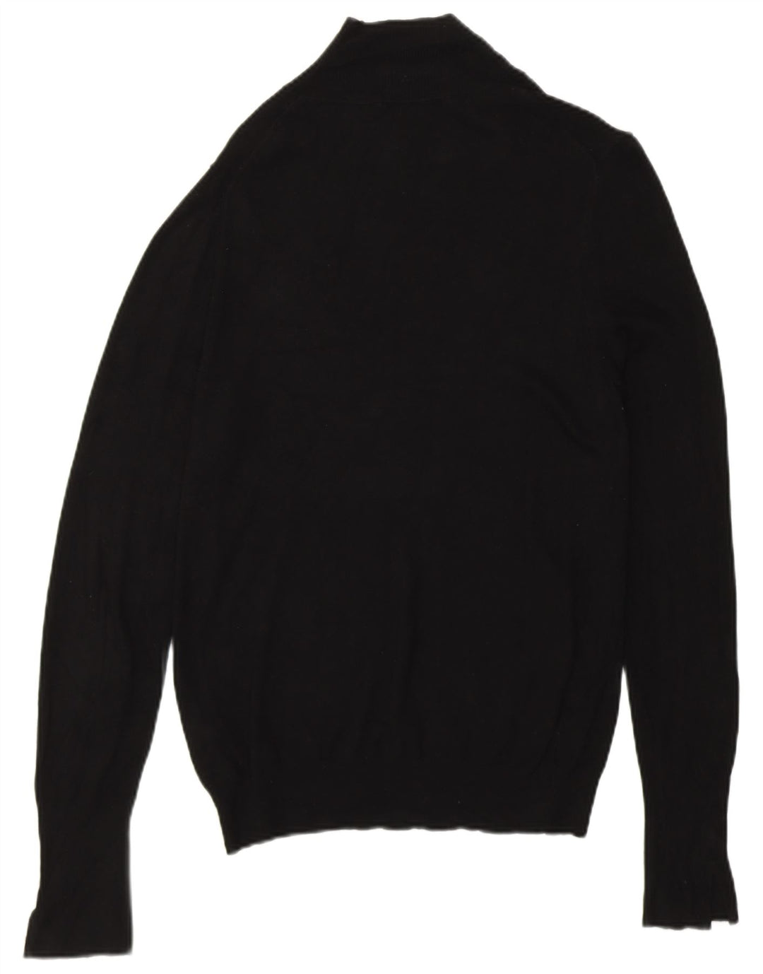 Zara Γυναικείο πουλόβερ με λαιμόκοψη UK 14 μεσαία μαύρη βισκόζη