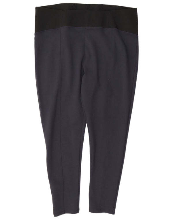 Γυναικεία ψηλόμεση κολάν Marks & Spencer UK 20 2XL Navy Blue Viscose