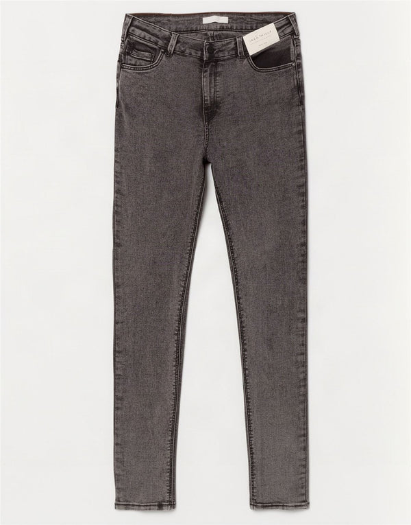 Jack Wills γυναικείο ψηλό τζιν Super Skinny W30 L32 Γκρι βαμβακερό