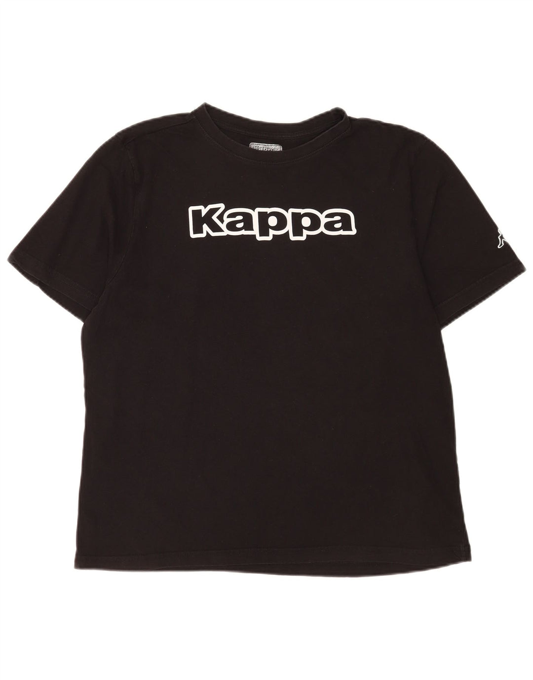 Ανδρικό γραφικό T-Shirt Kappa Top Large Μαύρο