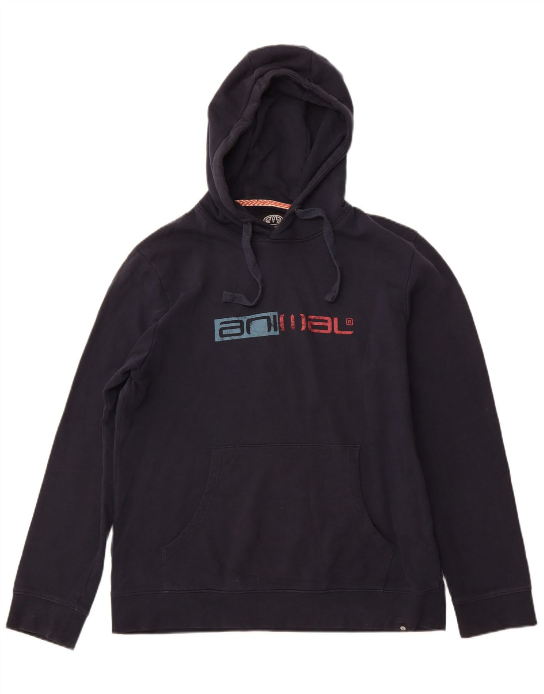 ANIMAL Ανδρικό γραφικό με κουκούλα, μεγάλο μπλε βαμβακερό