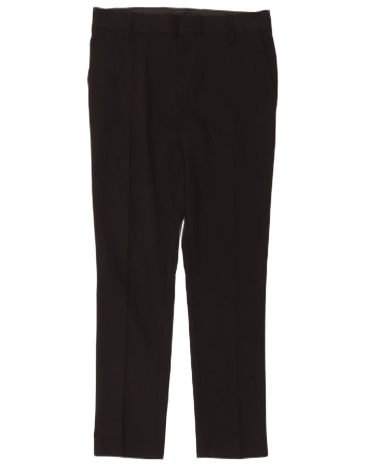 Marks & Spencer Boys Slim Suit Παντελόνι 12-13 ετών W32 L27 Μαύρο πολυεστέρα