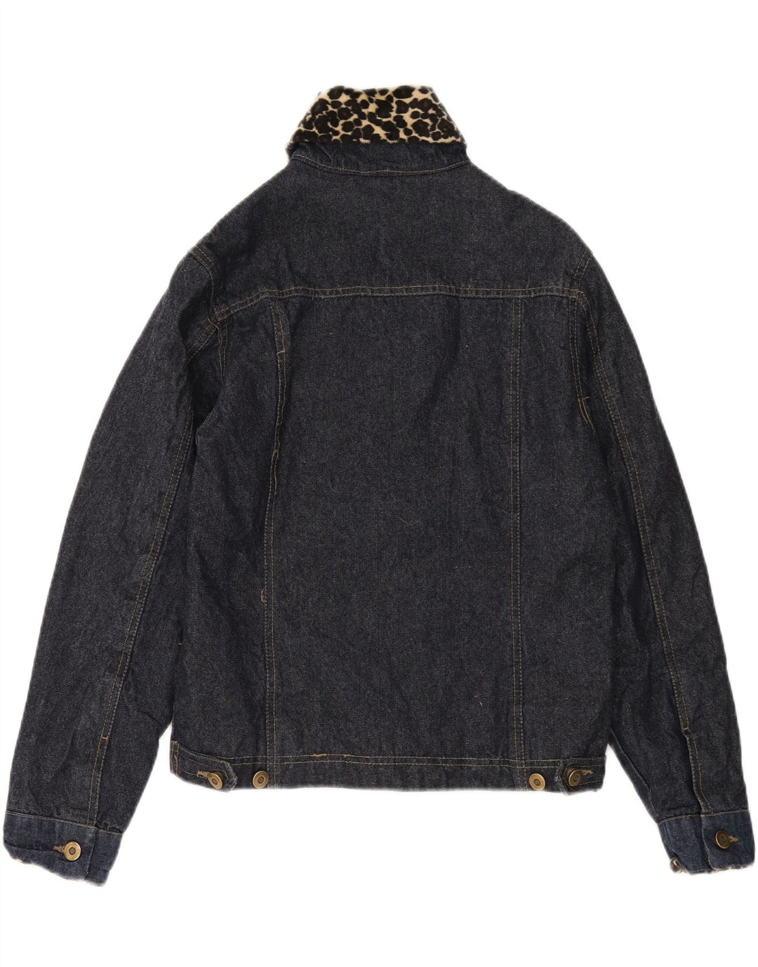 GIANI FEROTI Womens Lady Line Denim Jacket UK 10 Small Navy Blue
