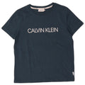 Ανδρικό γραφικό μπλουζάκι Calvin Klein Τοπ μεσαίου μπλε βαμβακερό