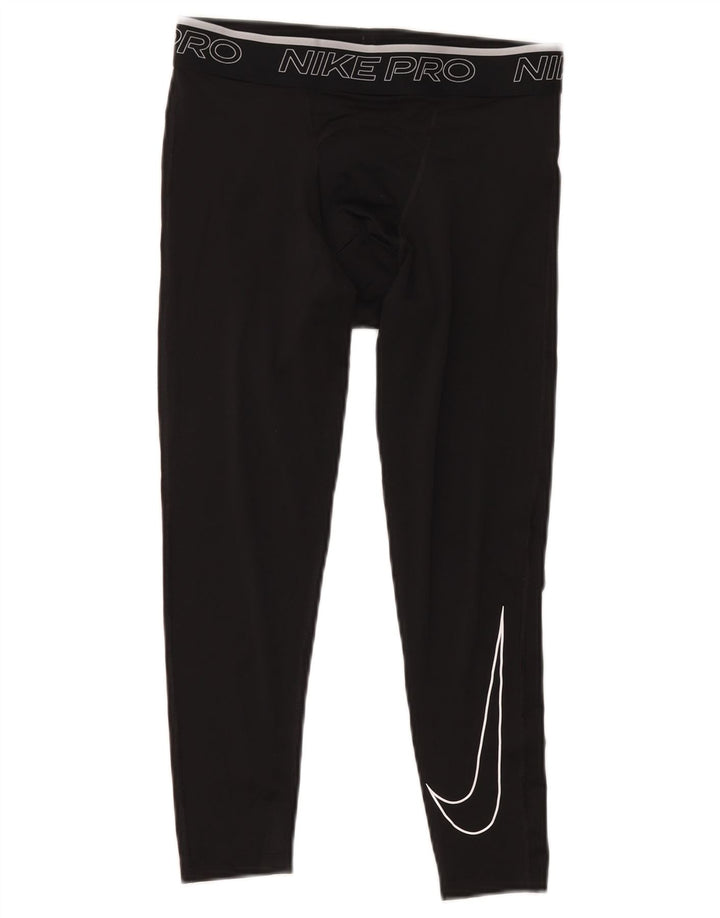 Γραφικό κολάν Κάπρι Nike Ανδρικό Dri Fit Μεσαίο μαύρο πολυεστέρα