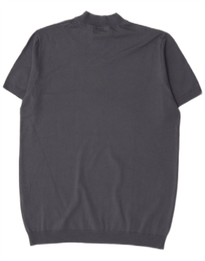 Ανδρικό T-Shirt Zara Top μεσαίο μπλε βισκόζη