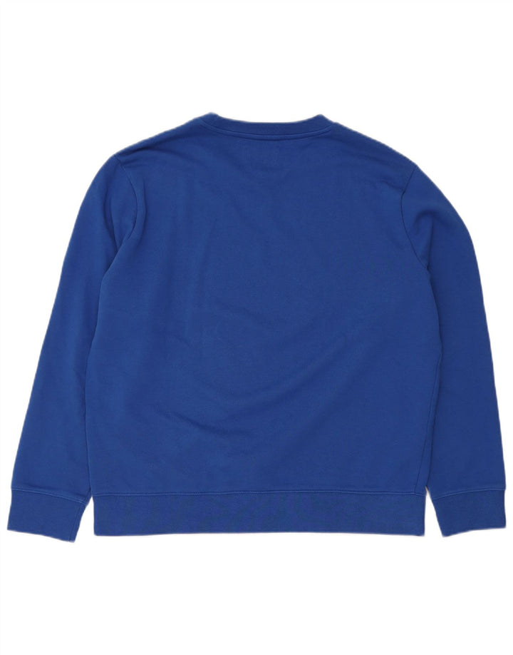 VINTAGE Ανδρικό Φούτερ Jumper Μεγάλο Μπλε Βαμβακερό