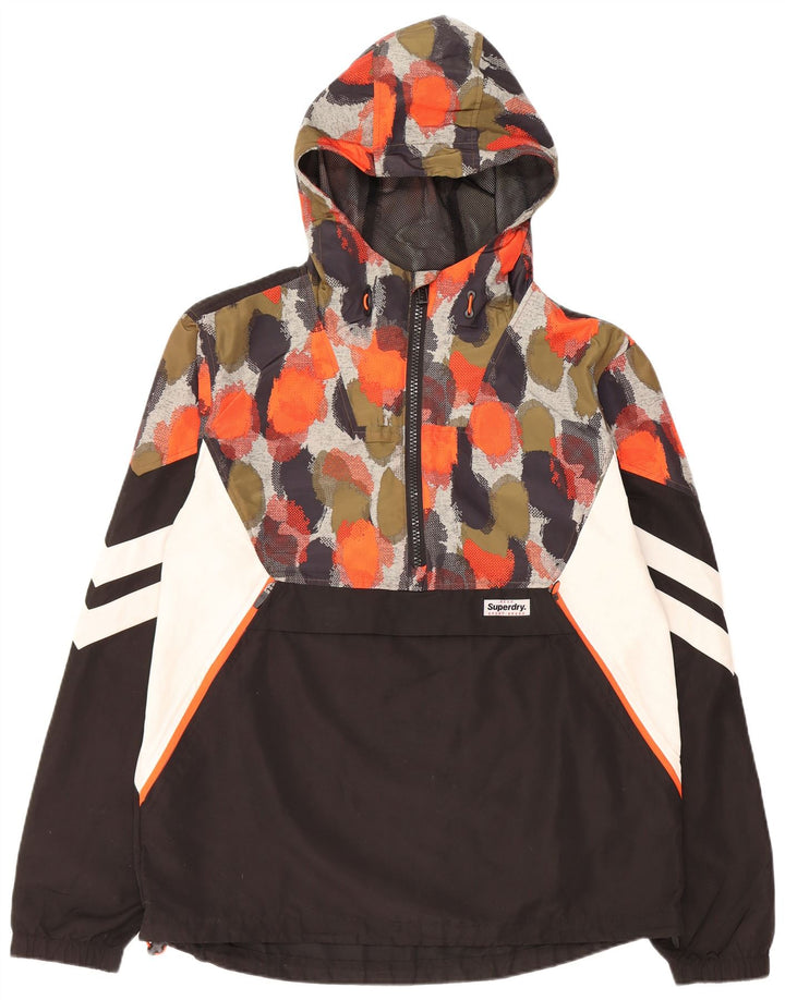 Ανδρικό πουλόβερ με κουκούλα SUPERDRY Rain Jacket UK 40 Large Black Spotted