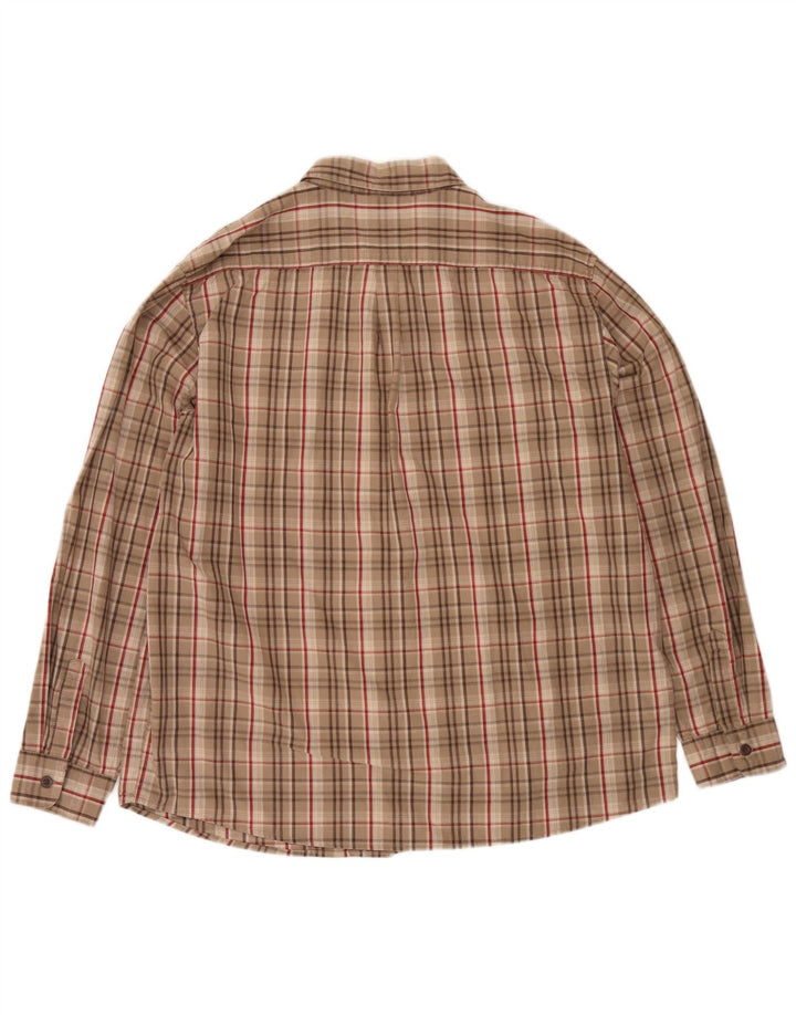 Ανδρικό πουκάμισο Wrangler XL Beige Check Cotton