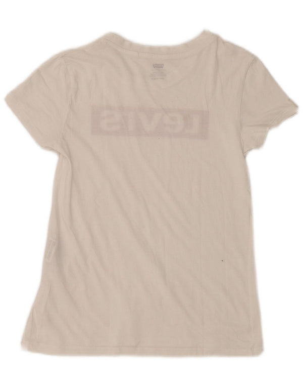 Γυναικείο γραφικό μπλουζάκι Levi's Top UK 2 2XS Λευκό