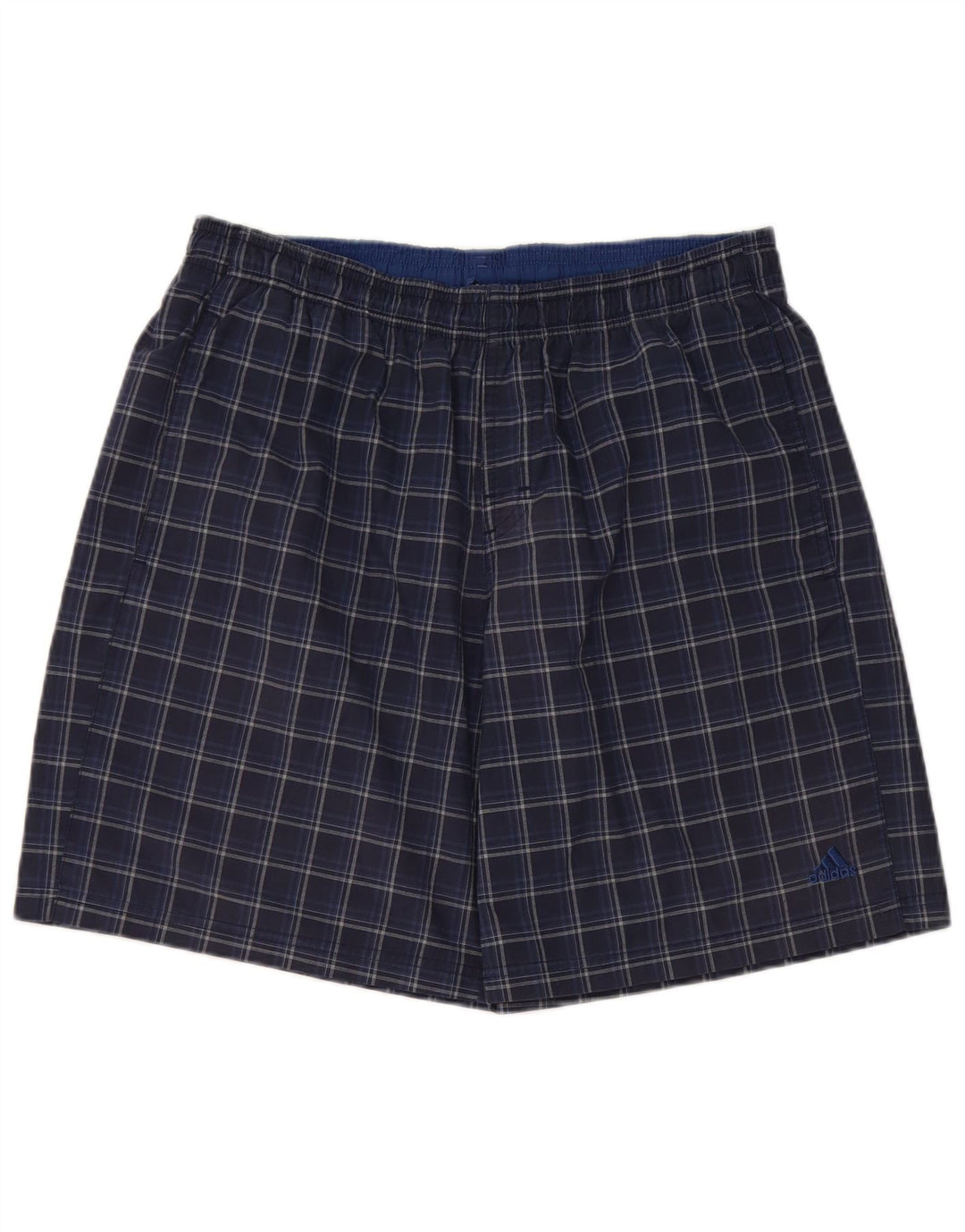 Ανδρικό σορτς κολύμβησης Adidas μεγάλο μπλε Navy Check Polyester