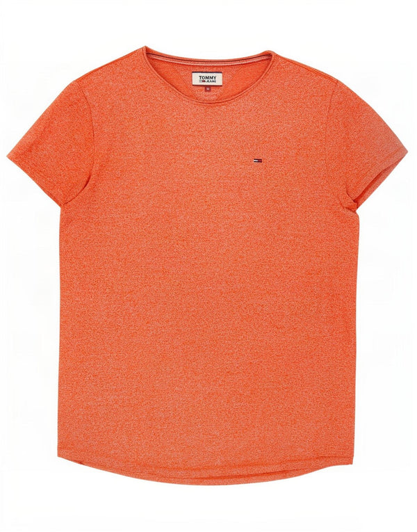 Tommy Hilfiger Γυναικείο T-Shirt Top UK 18 XL Πορτοκαλί βαμβακερό
