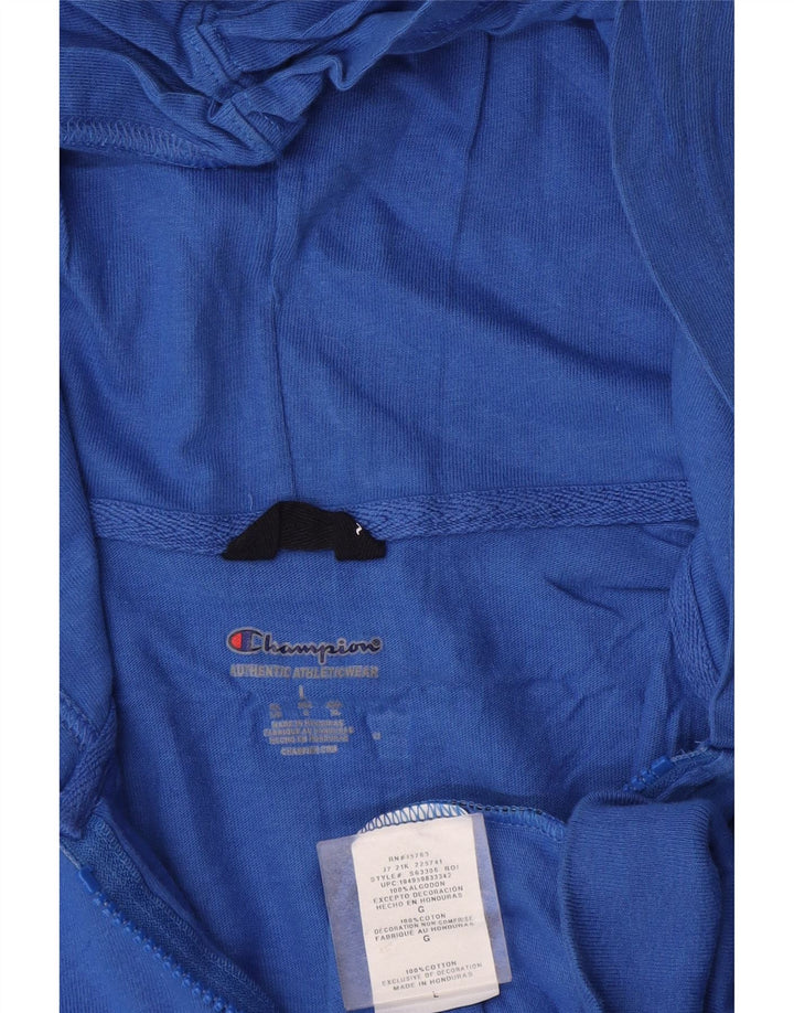 Ανδρικό πουλόβερ Champion Zip Hoodie μεγάλο μπλε βαμβακερό