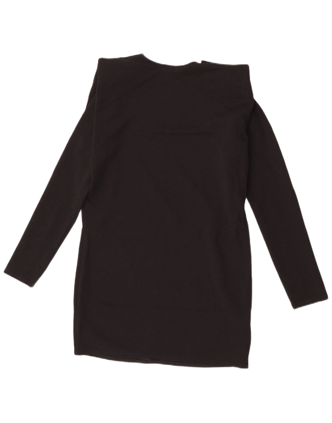 Zara Γυναικείο μακρυμάνικο φόρεμα Shift UK 14 Medium μαύρο