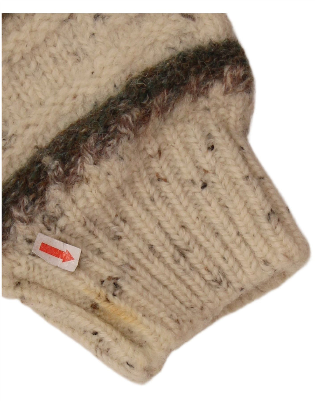 SERGIO TACCHINI Γυναικείο πουλόβερ με λαιμόκοψη UK 16 Large Beige ριγέ