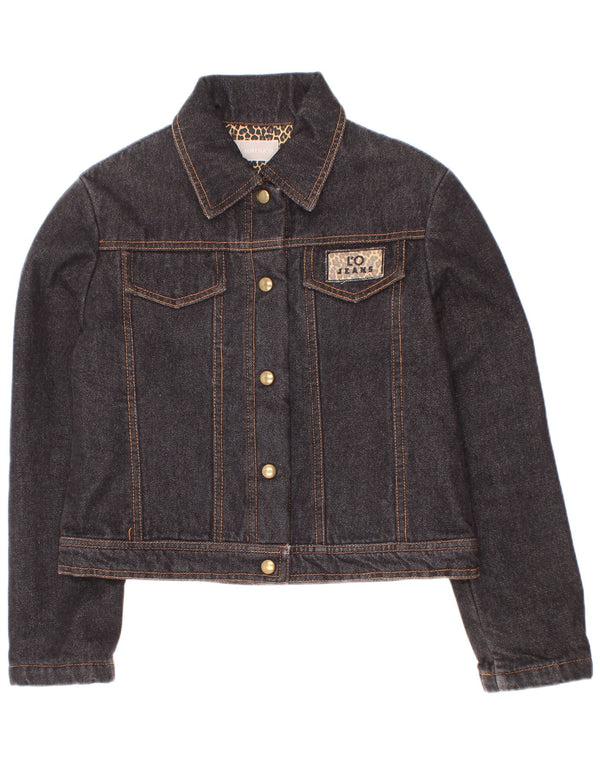 Lorena'O Girls Denim Jacket 8-9 Years Grey Cotton
