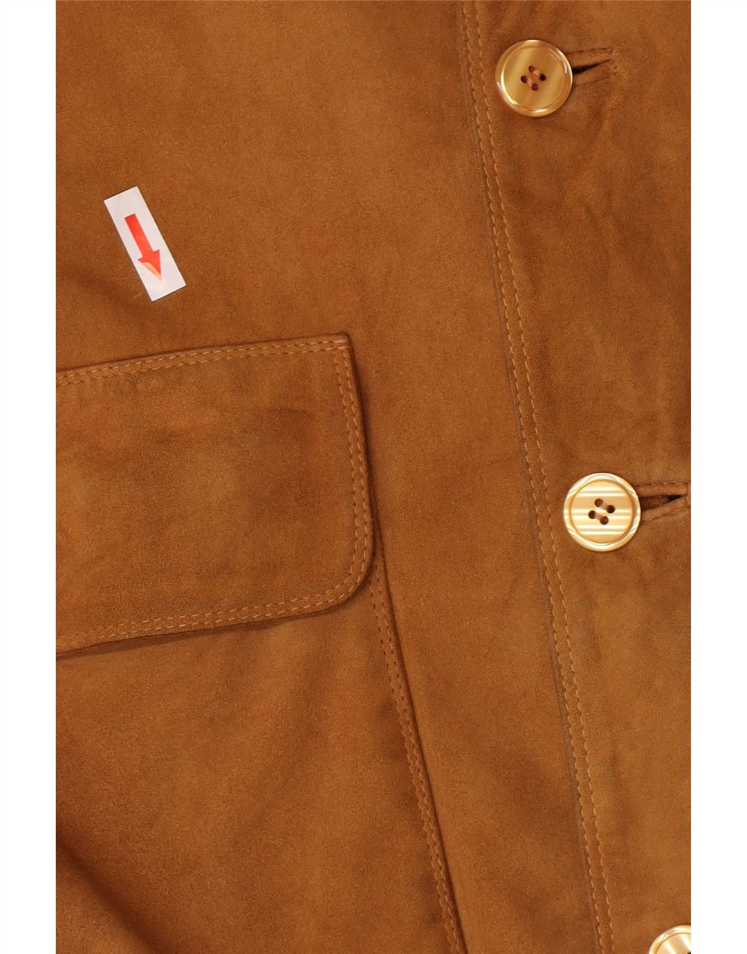 Vintage Ανδρικό Suede Bomber Jacket IT 48 Μεσαίο Καφέ Δερμάτινο