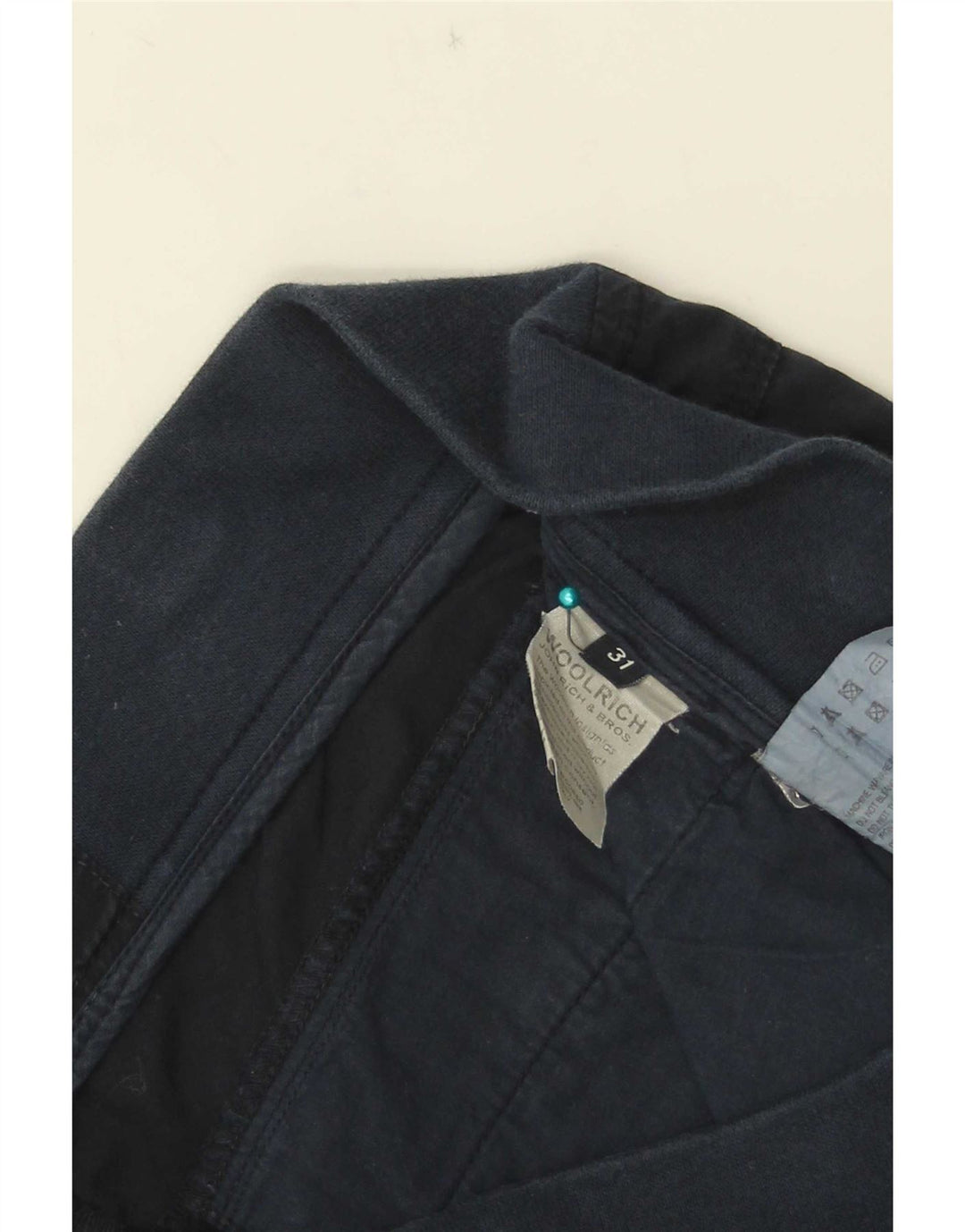 Γυναικείο ίσιο παντελόνι Woolrich W31 L31 Navy Blue Cotton