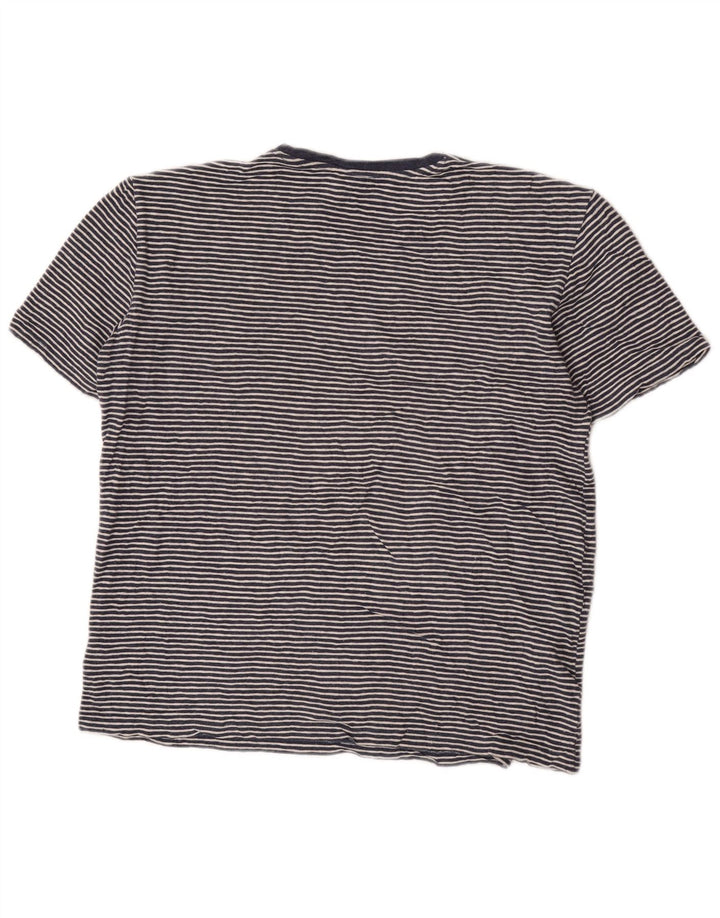 Ανδρικό T-Shirt Cos Top Βαμβακερό μεσαίο μπλε ριγέ