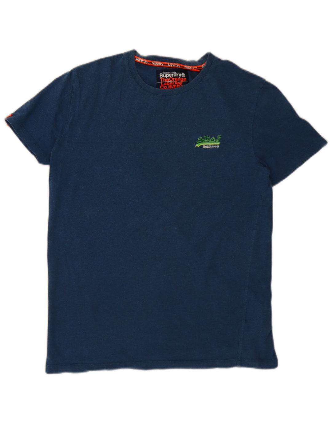 Ανδρικό T-Shirt Superdry Τοπ μεσαίου μπλε βαμβακερό