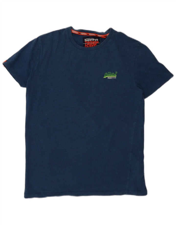 Ανδρικό T-Shirt Superdry Τοπ μεσαίου μπλε βαμβακερό