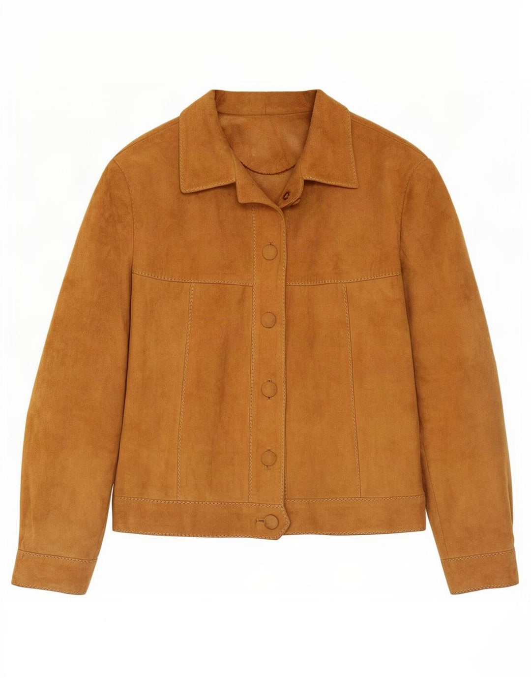 Vintage Γυναικείο Suede Jacket UK 14 Medium Brown