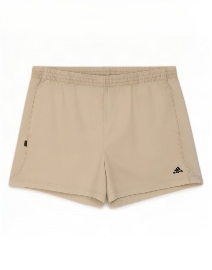 Ανδρικό αθλητικό σορτς Adidas XL από λευκό πολυεστέρα