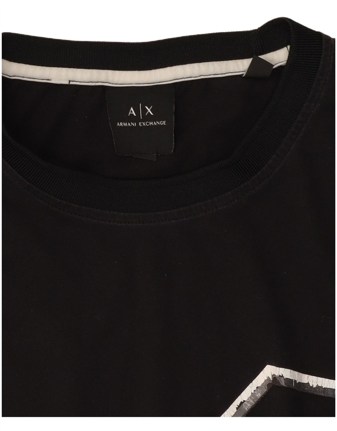 Ανδρικό T-Shirt Armani Exchange Top Μεσαίο Μαύρο