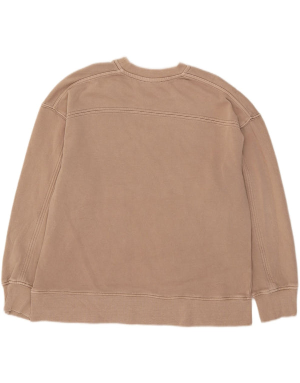 Zara Γυναικεία φούτερ Oversized Jumper UK 14 Medium Beige Βαμβακερό