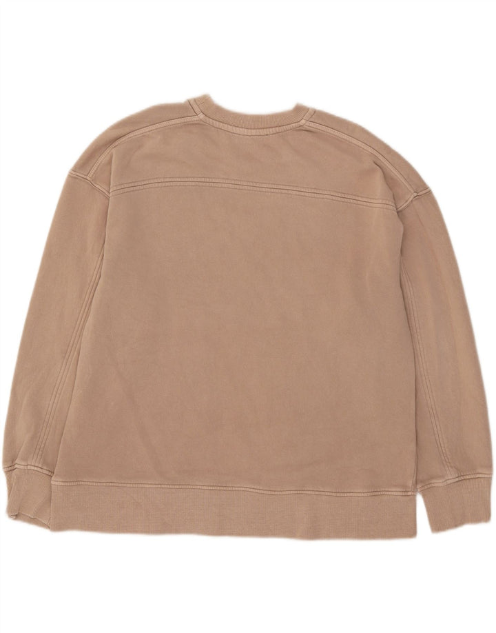 Zara Γυναικεία φούτερ Oversized Jumper UK 14 Medium Beige Βαμβακερό