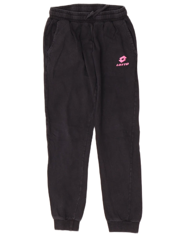 Lotto Girls αθλητική φόρμα παντελόνι Joggers 11-12 ετών Μαύρο βαμβακερό