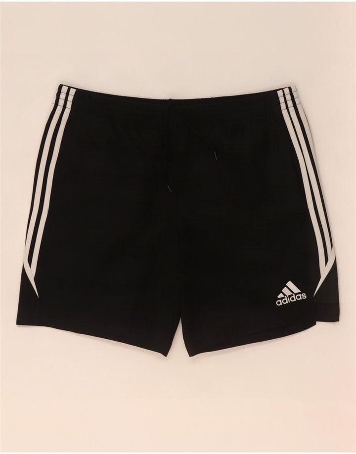 Ανδρικό αθλητικό σορτς Adidas με μεγάλο μαύρο χρώμα πολυεστέρα