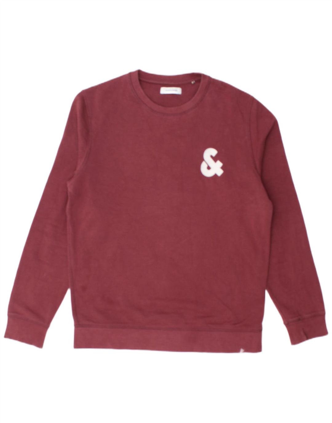 JACK & JONES Ανδρικό γραφικό φούτερ Jumper Μεσαίο μπορντό βαμβακερό