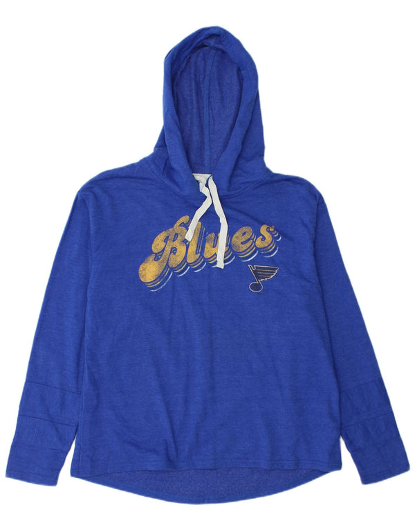 NHL Γυναικείο St. Louis Blues Jumper με κουκούλα γραφικών US 8/10 Medium Blue