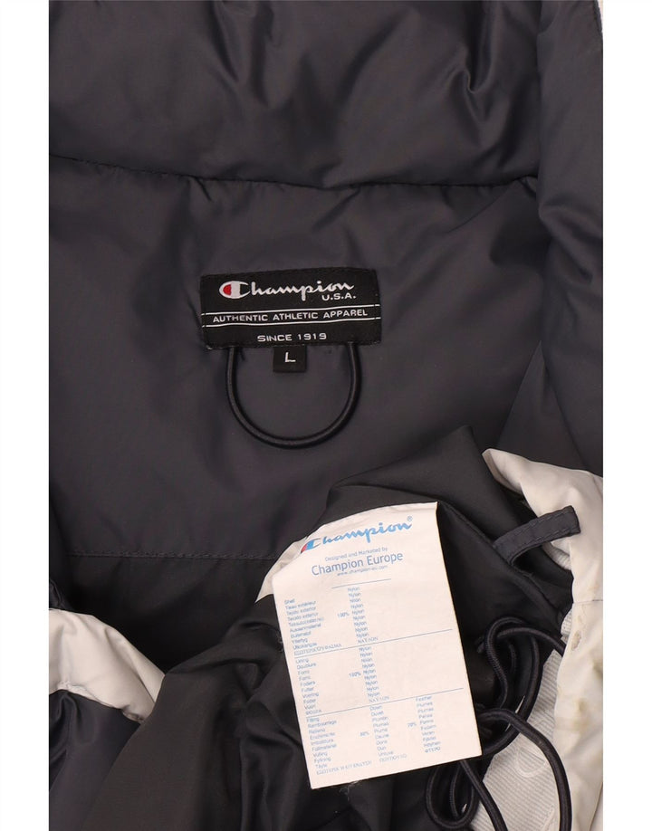 Champion Ανδρικό μπουφάν με κουκούλα UK 40 Large Grey Nylon