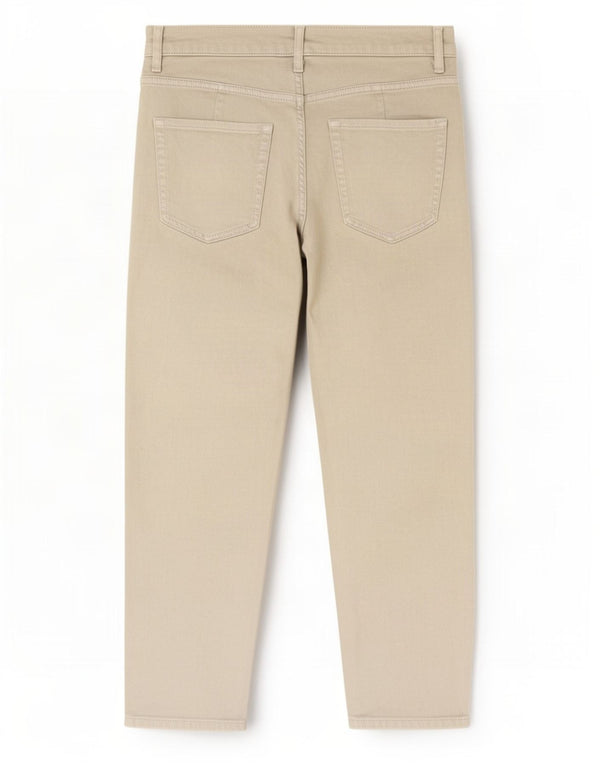 Marks & Spencer Γυναικεία Mom Crop Tapered Jeans UK 10 Small W28 L25 Khaki