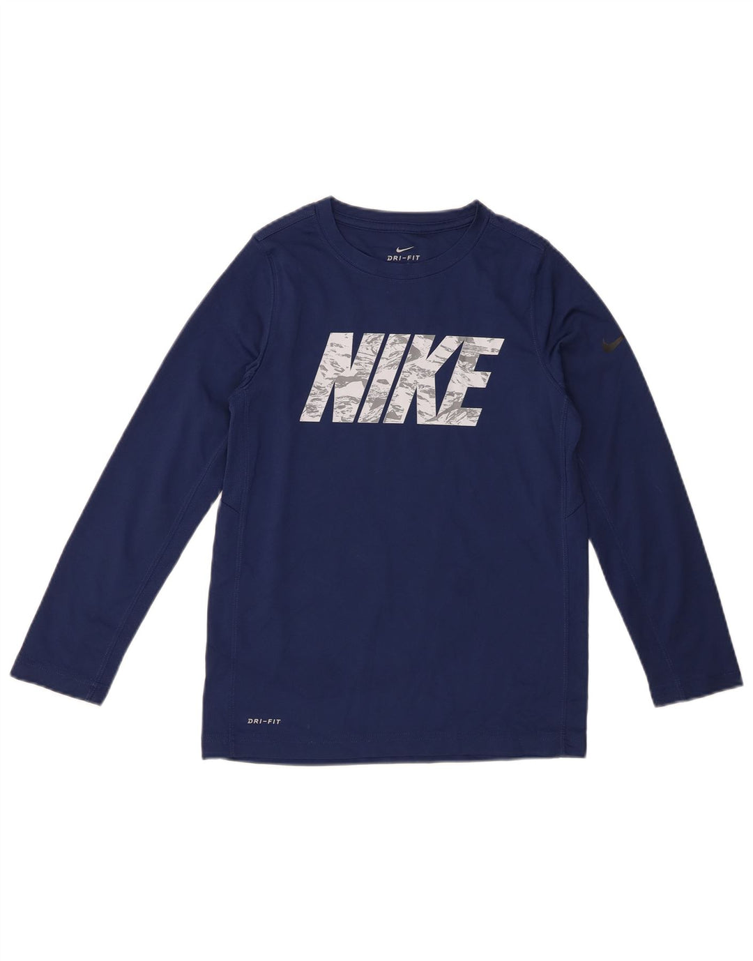 Nike Boys Dri Fit Graphic μακρυμάνικο μπλουζάκι 10-11 ετών Medium Navy Blue