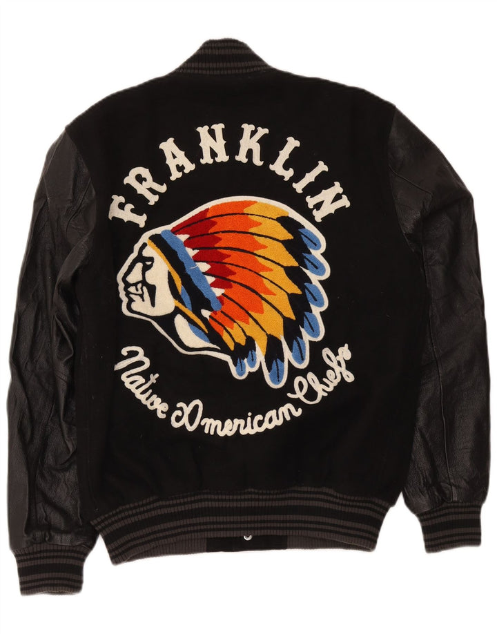 Ανδρικό μπουφάν Franklin Marshall Varsity UK 38 Medium Black Colourblock