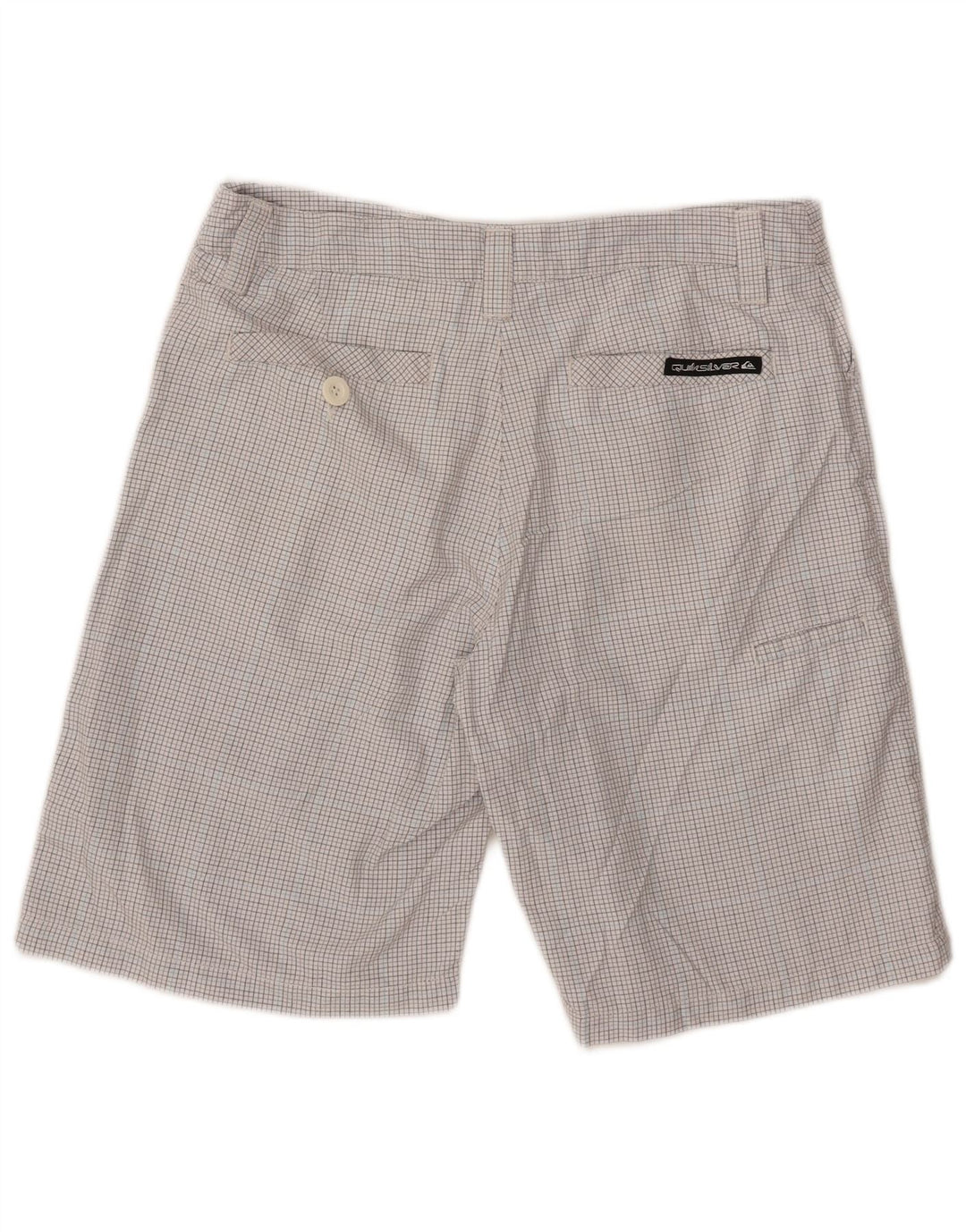 Ανδρικό σορτς Cargo Quiksilver W32 Large White Check Polyester