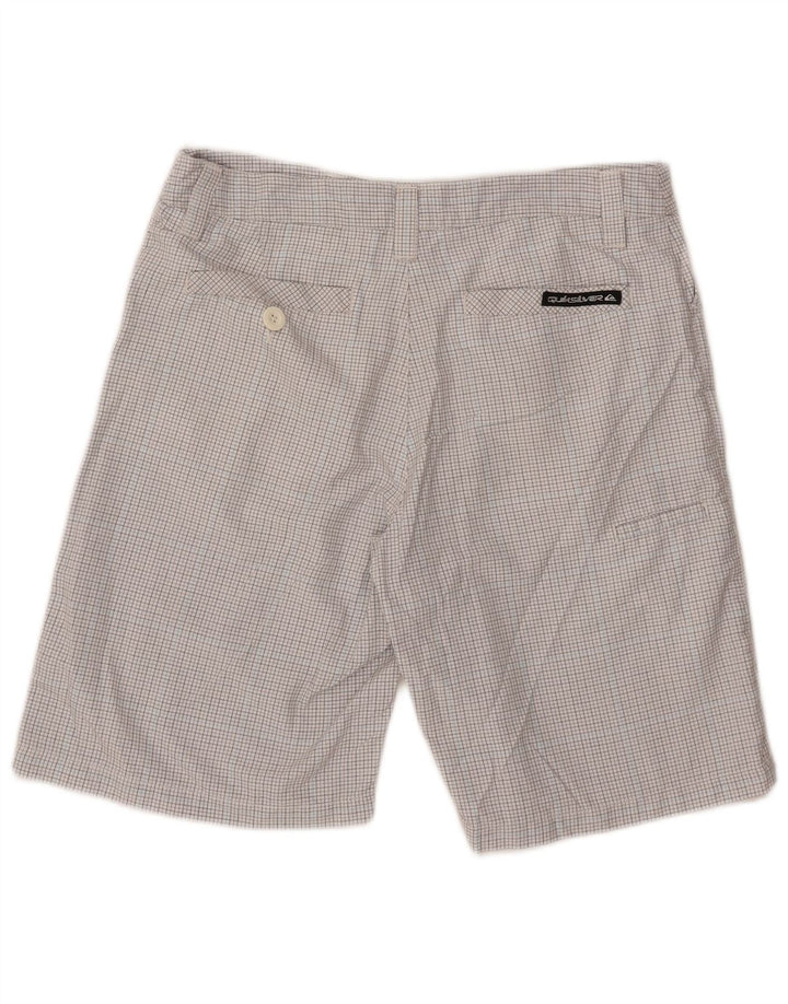 Ανδρικό σορτς Cargo Quiksilver W32 Large White Check Polyester