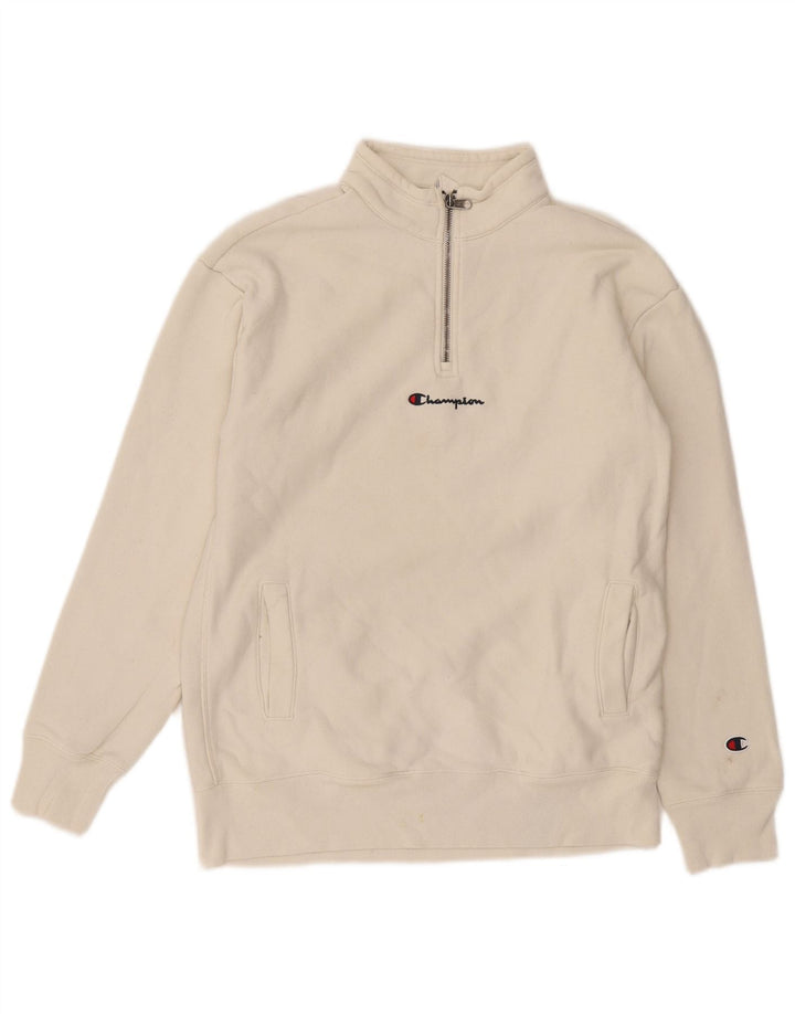 Ανδρική φούτερ με φερμουάρ Champion, Jumper Small White